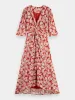 Knotted midi wrap dress sold by Scotch and Soda
