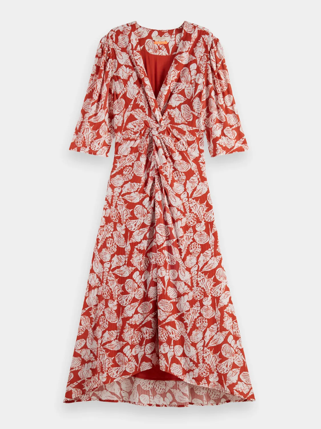Knotted midi wrap dress sold by Scotch and Soda product image thumbnail 2