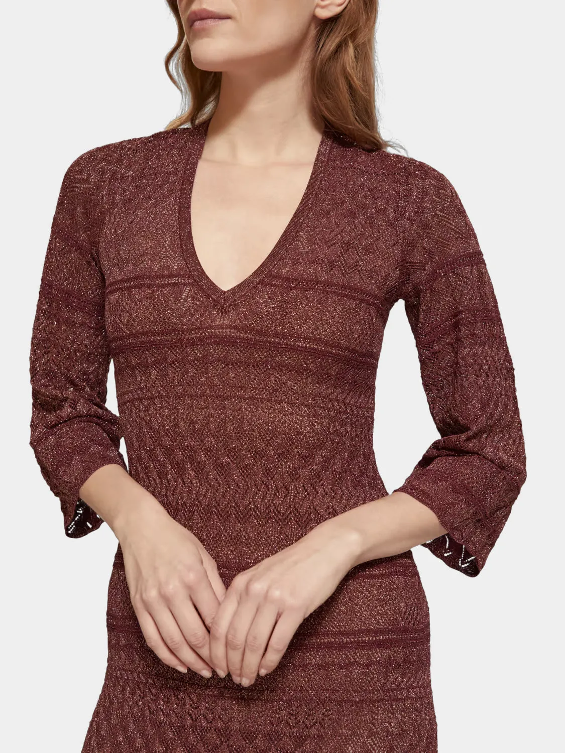 Metallic knit maxi dress sold by Scotch and Soda product image thumbnail 5