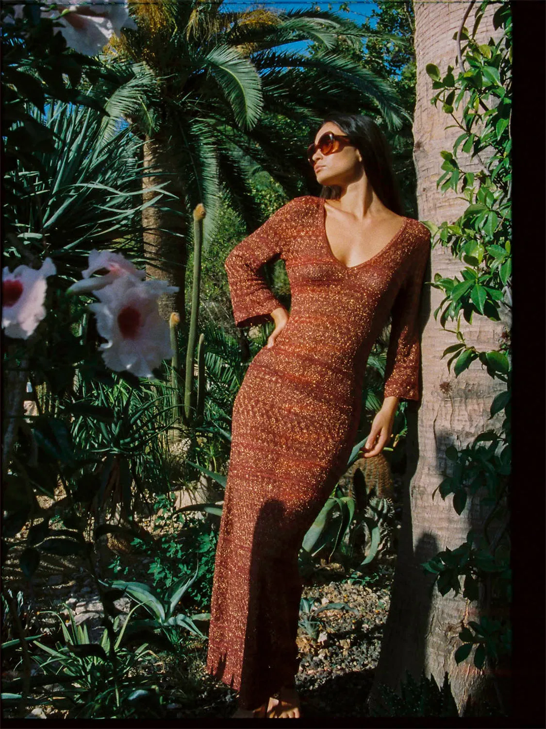 Metallic knit maxi dress sold by Scotch and Soda product image thumbnail 3
