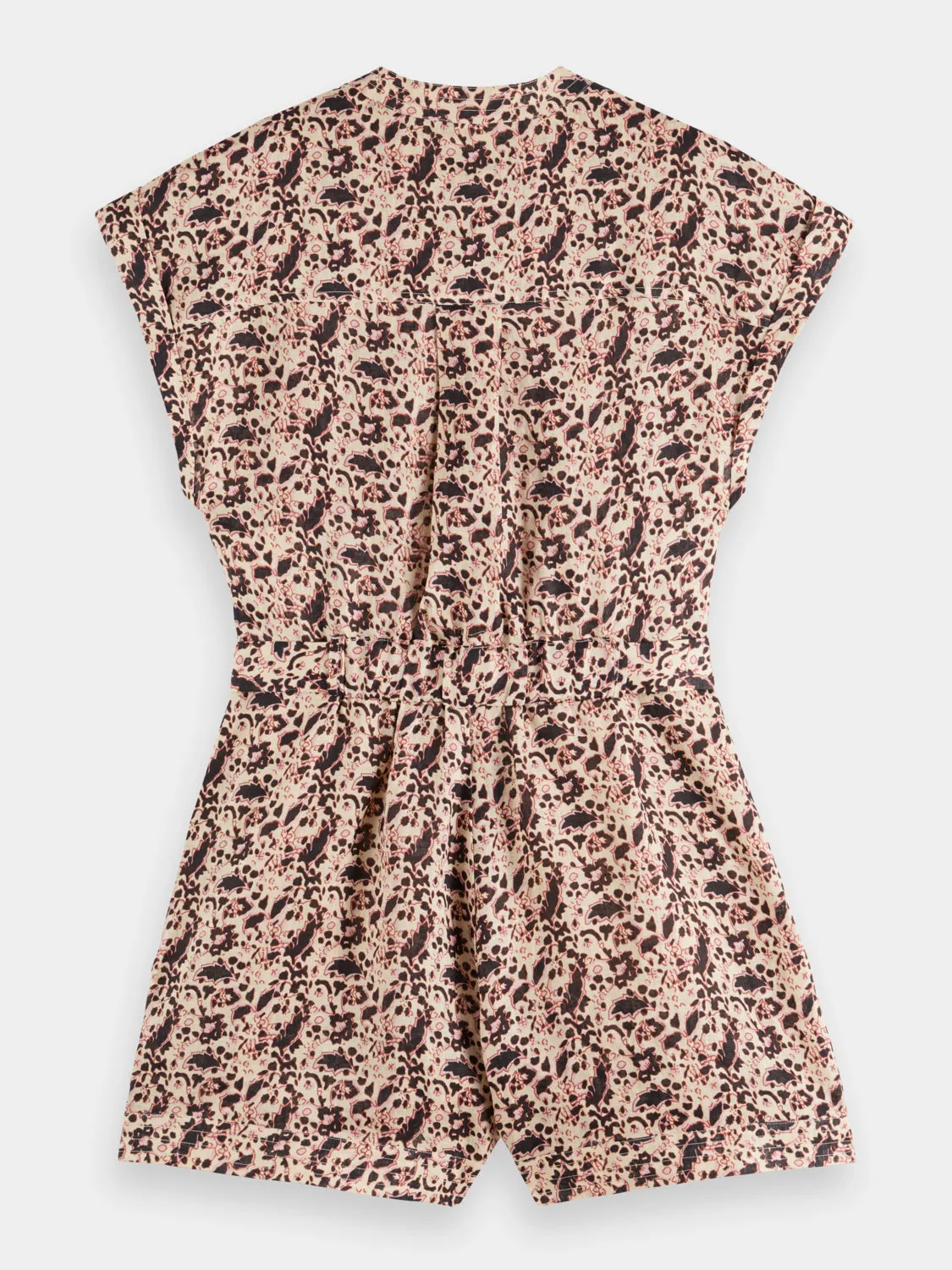 Linen printed playsuit sold by Scotch and Soda product image thumbnail 5