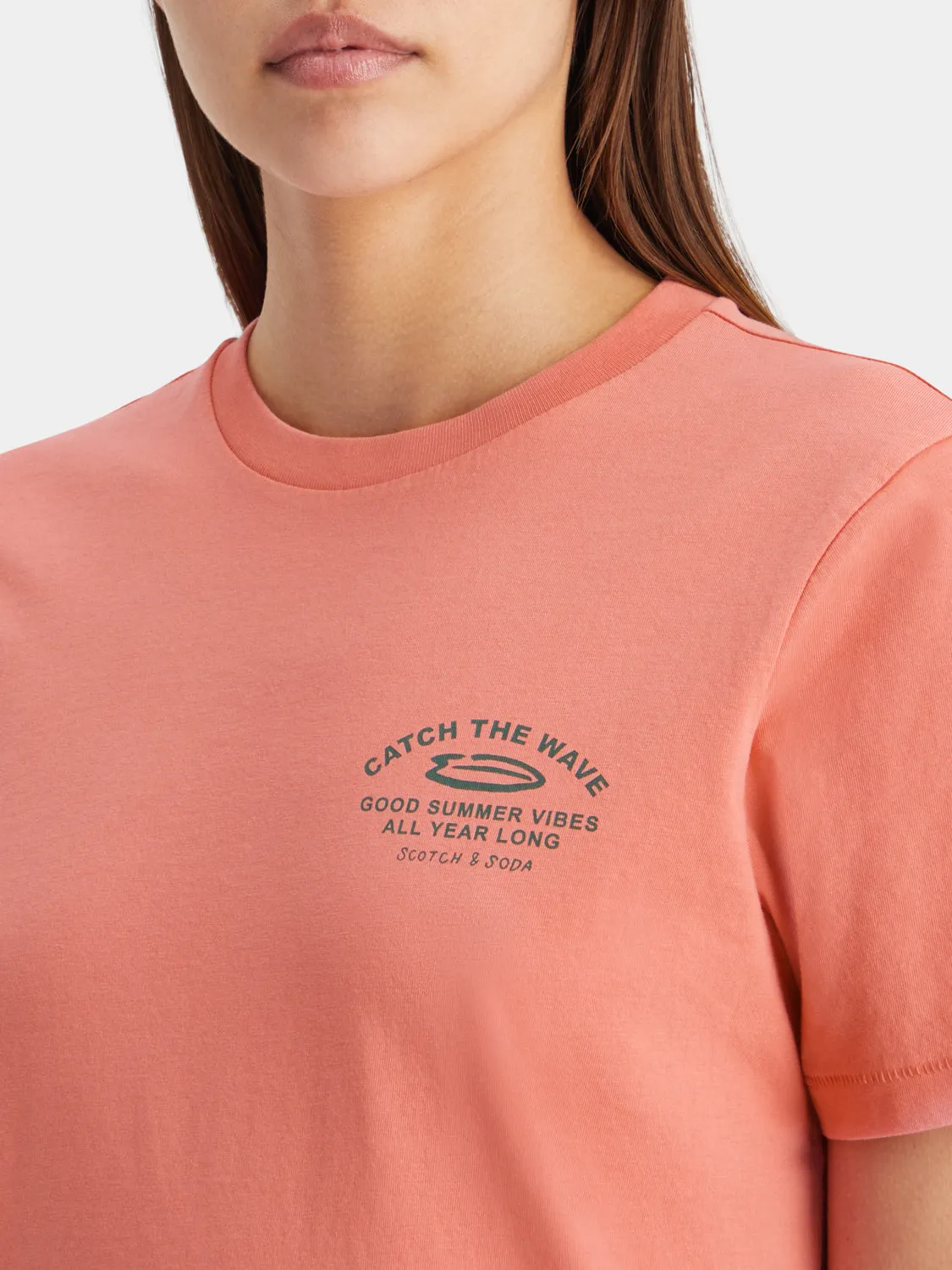 Regular-fit chest artwork t-shirt sold by Scotch & Soda product image thumbnail 5