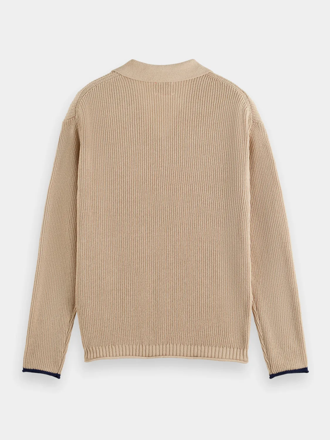 Long sleeved knit polo sold by Scotch & Soda product image thumbnail 5