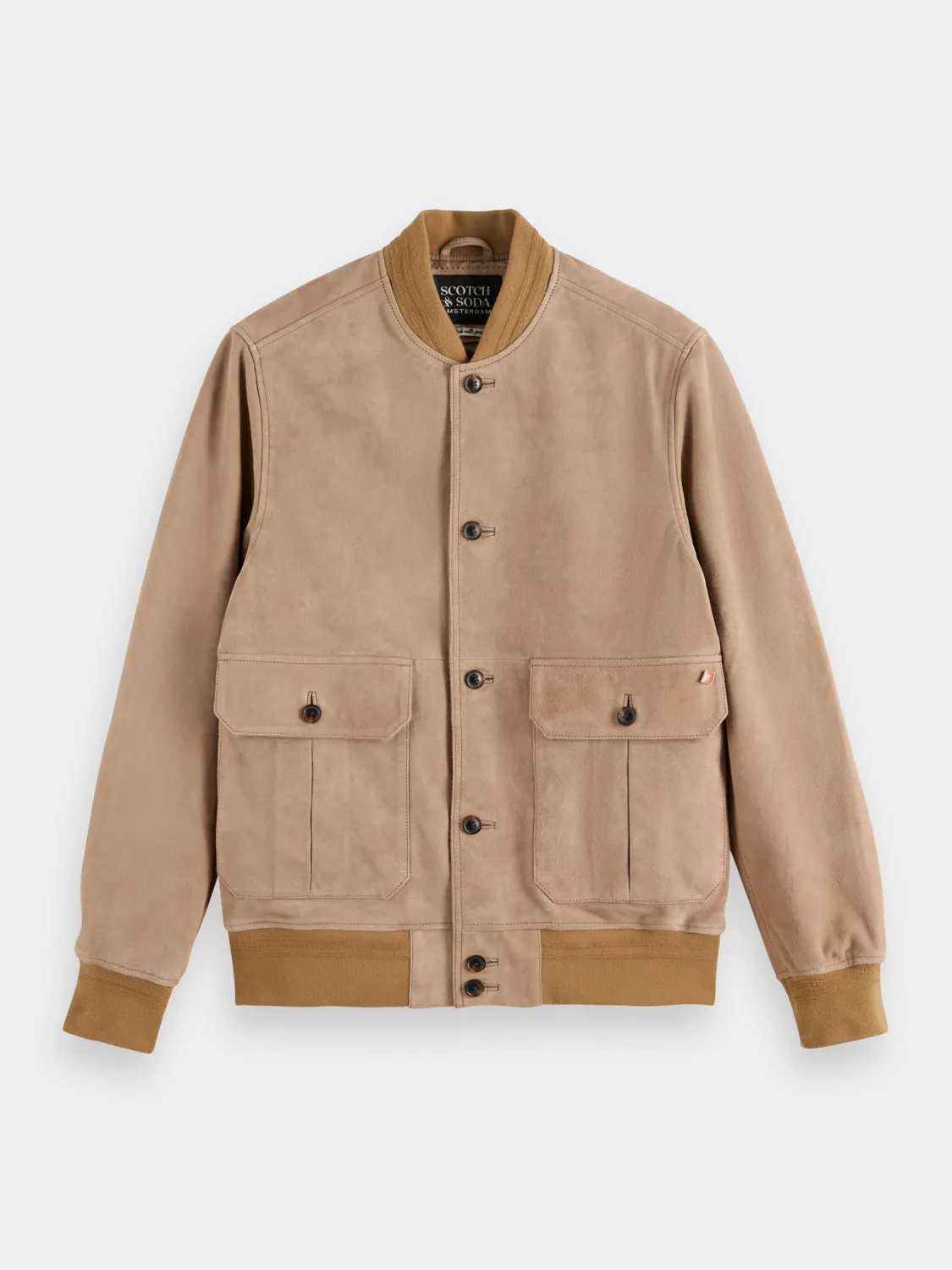 Suede bomber jacket sold by Scotch & Soda