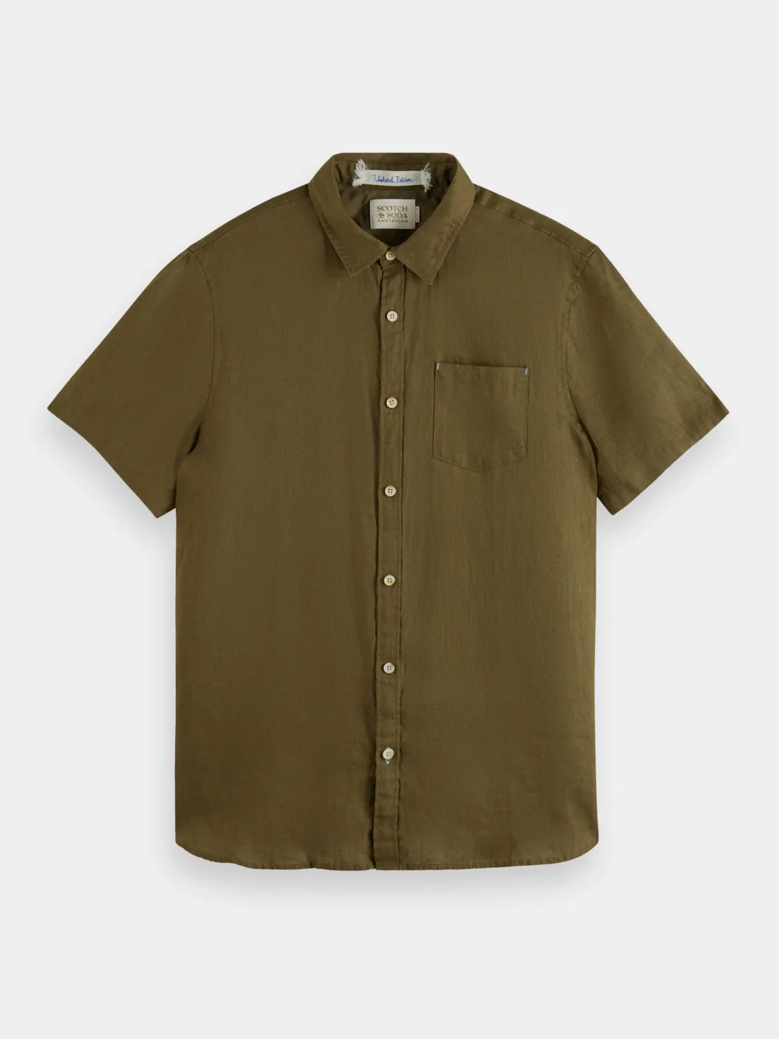 Short sleeved linen shirt sold by Scotch and Soda product image thumbnail 2