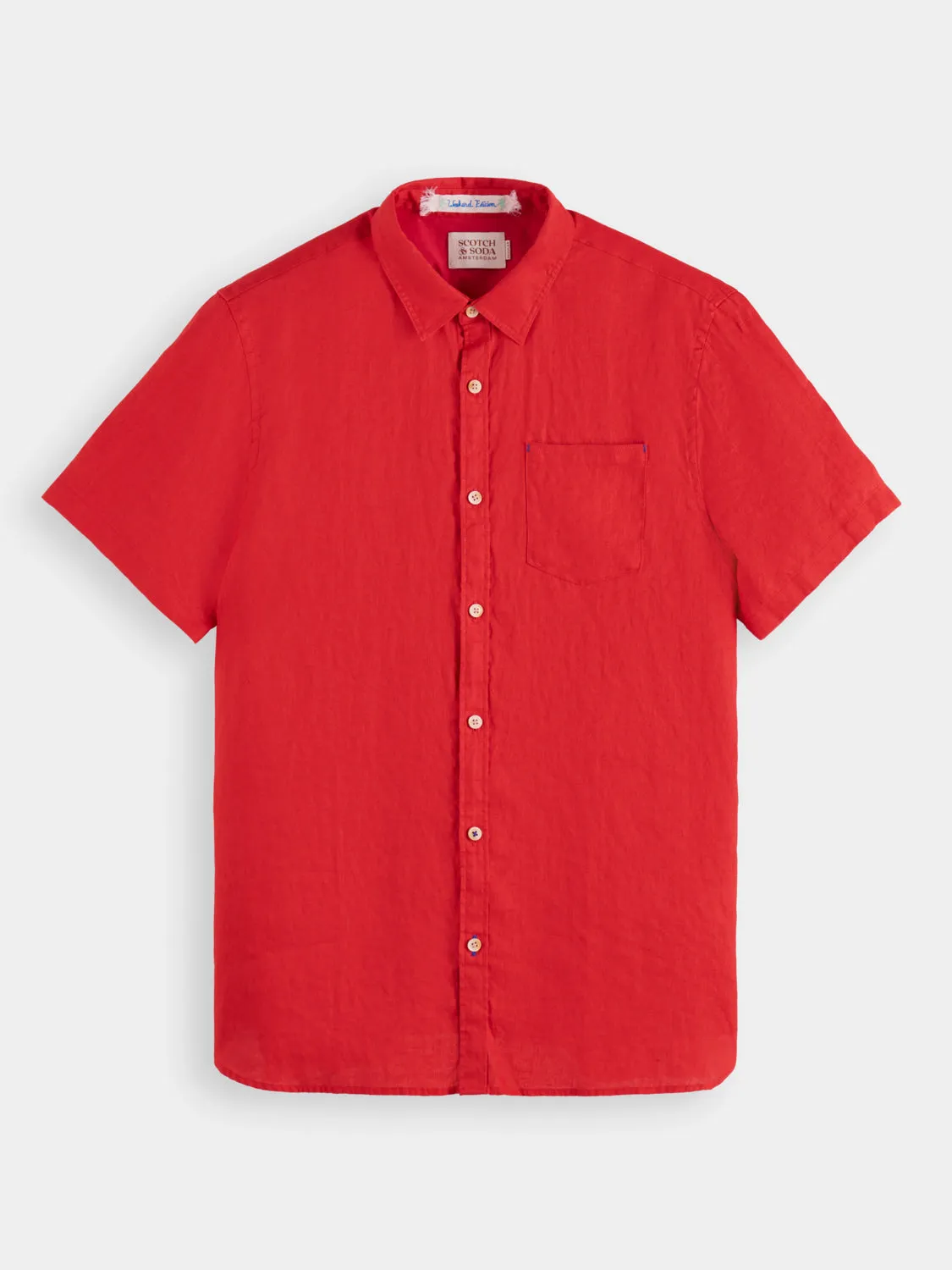 Short sleeved linen shirt sold by Scotch and Soda