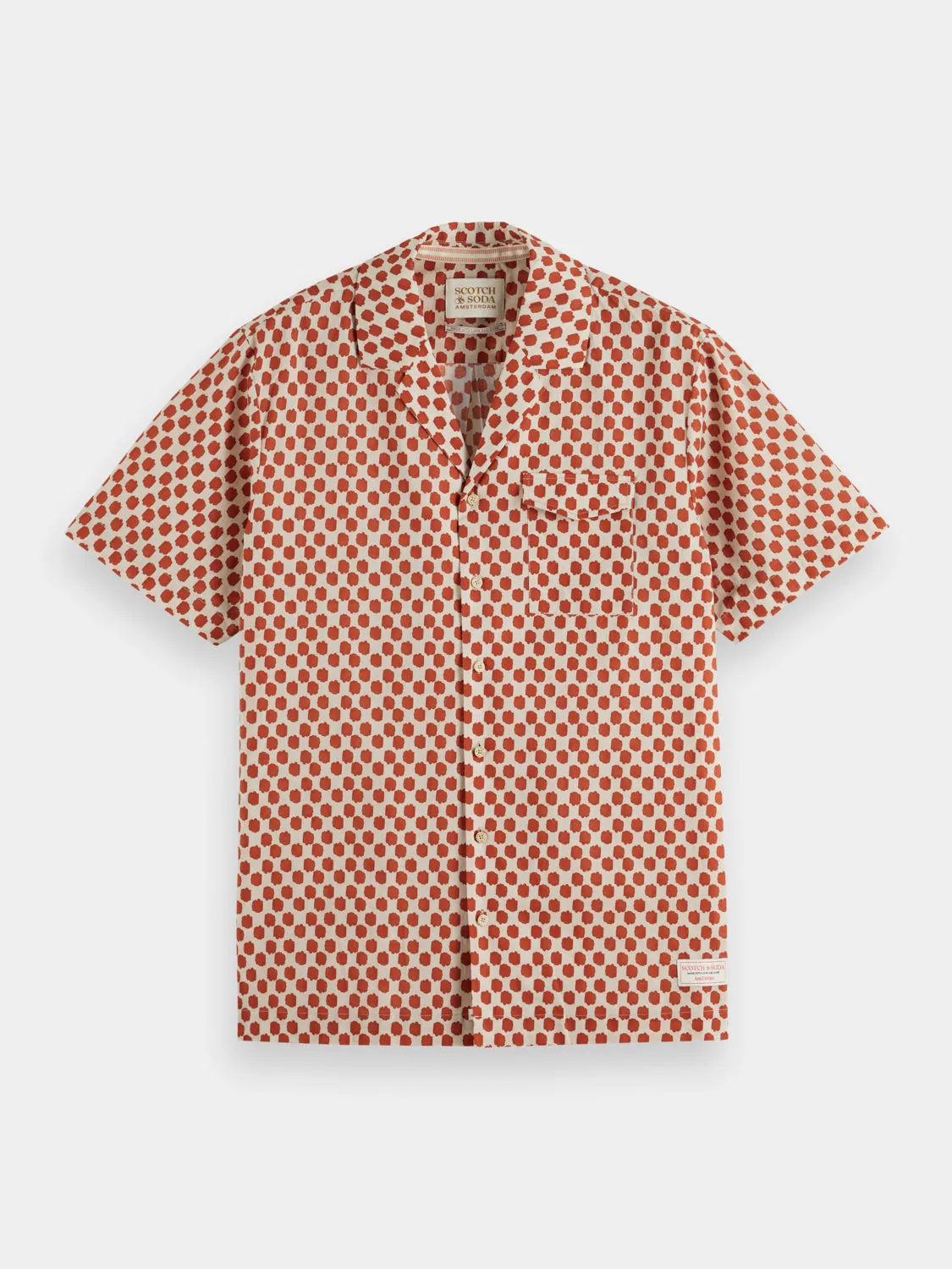 Printed short sleeved shirt sold by Scotch and Soda product image thumbnail 3