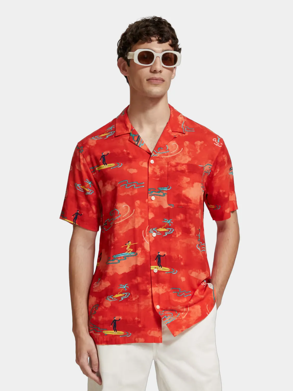 Printed viscose shirt sold by Scotch & Soda