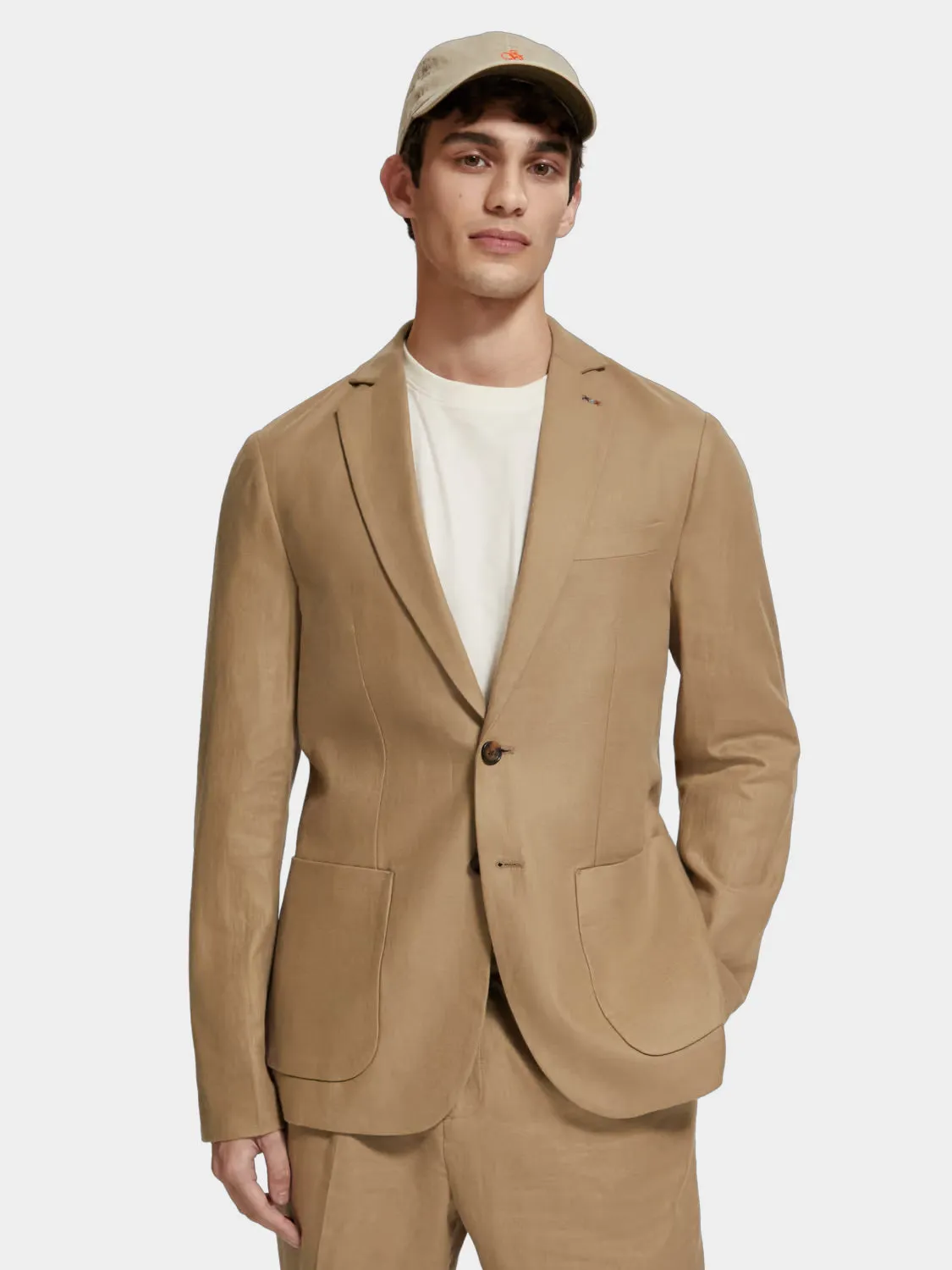 Single-breasted twill blazer sold by Scotch & Soda