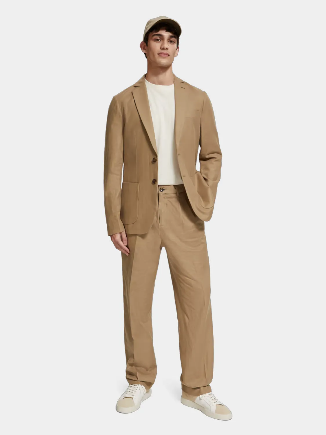 Pleated linen blend chinos sold by Scotch and Soda product image thumbnail 5