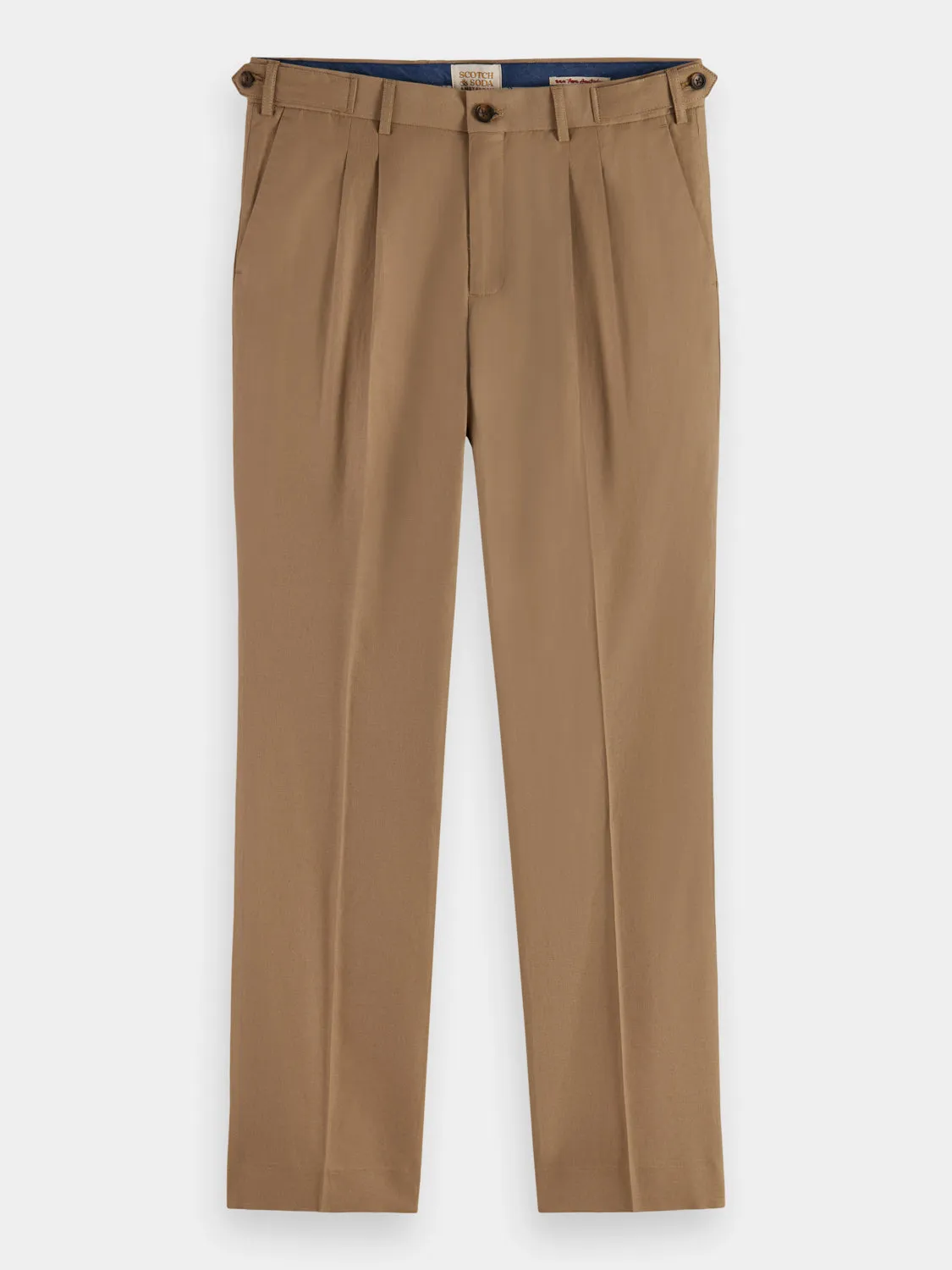 Pleated linen blend chinos sold by Scotch and Soda product image thumbnail 2