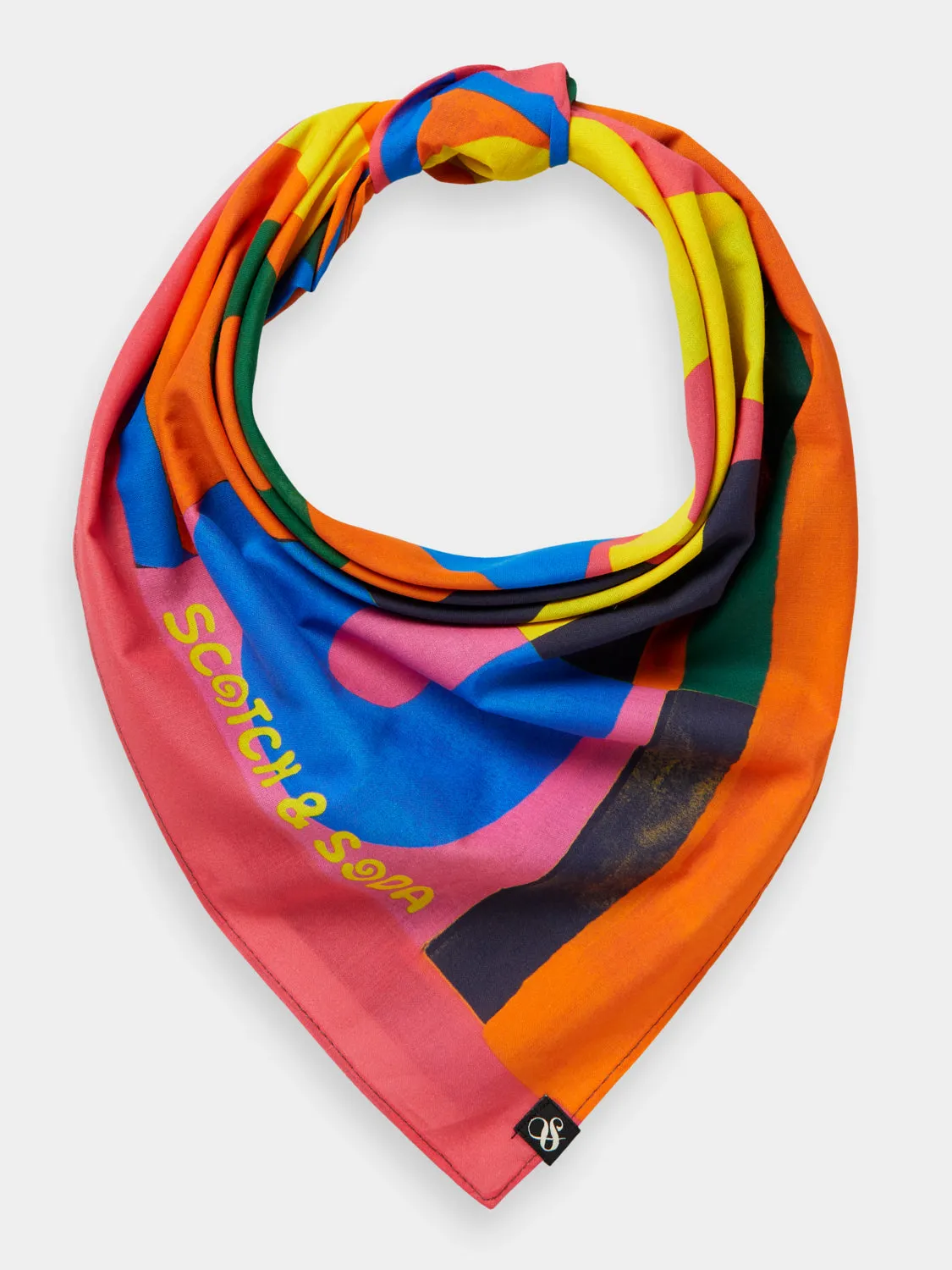 Printed cotton bandana sold by Scotch and Soda