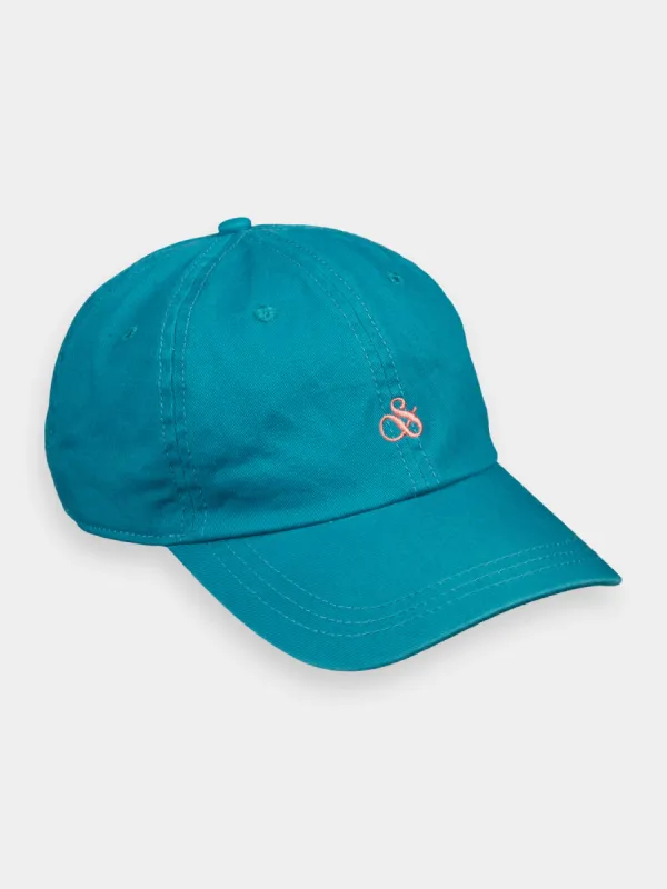 Twill embroidered logo cap sold by Scotch and Soda