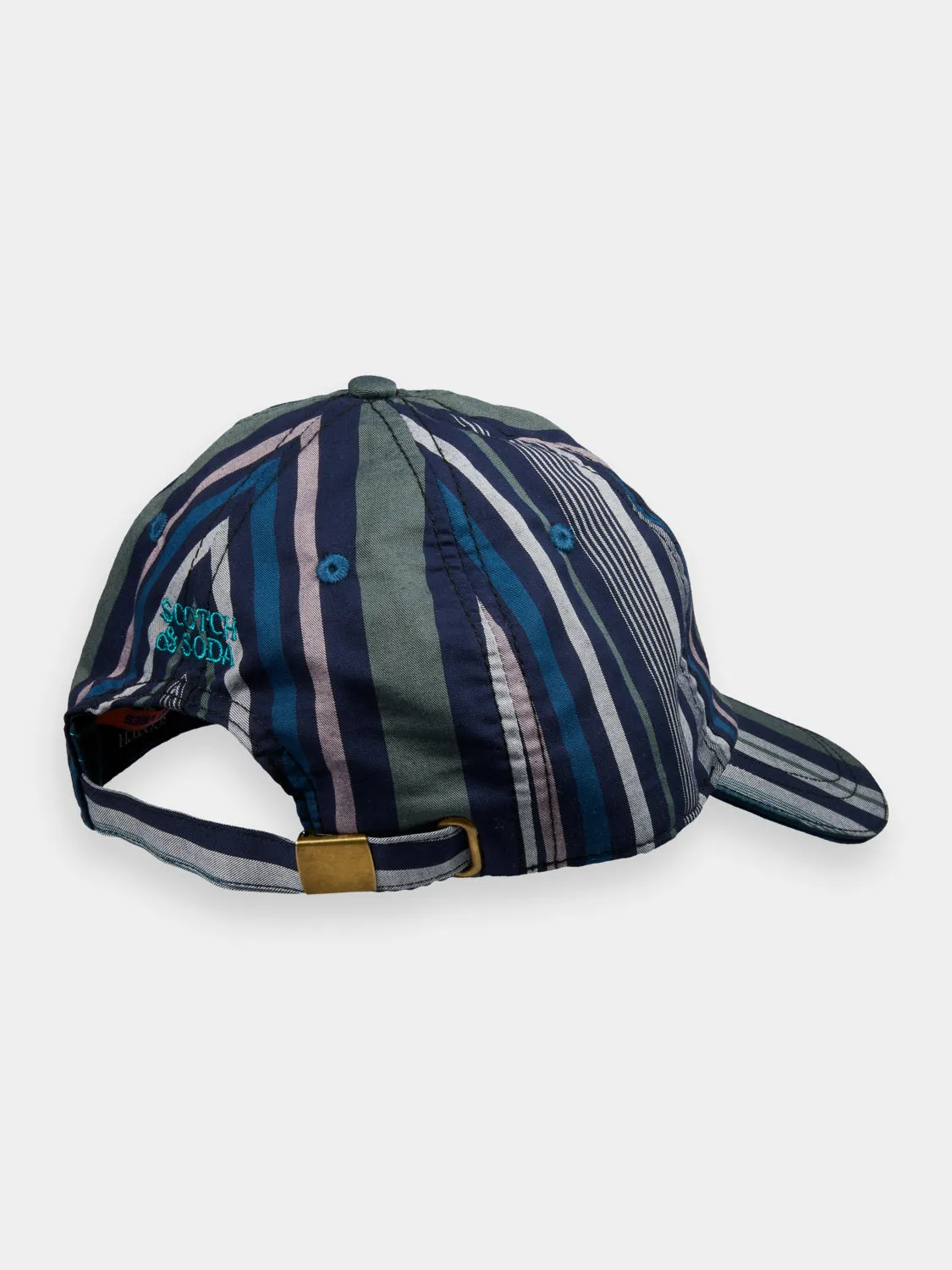 Woven twill striped cap sold by Scotch & Soda product image thumbnail 2