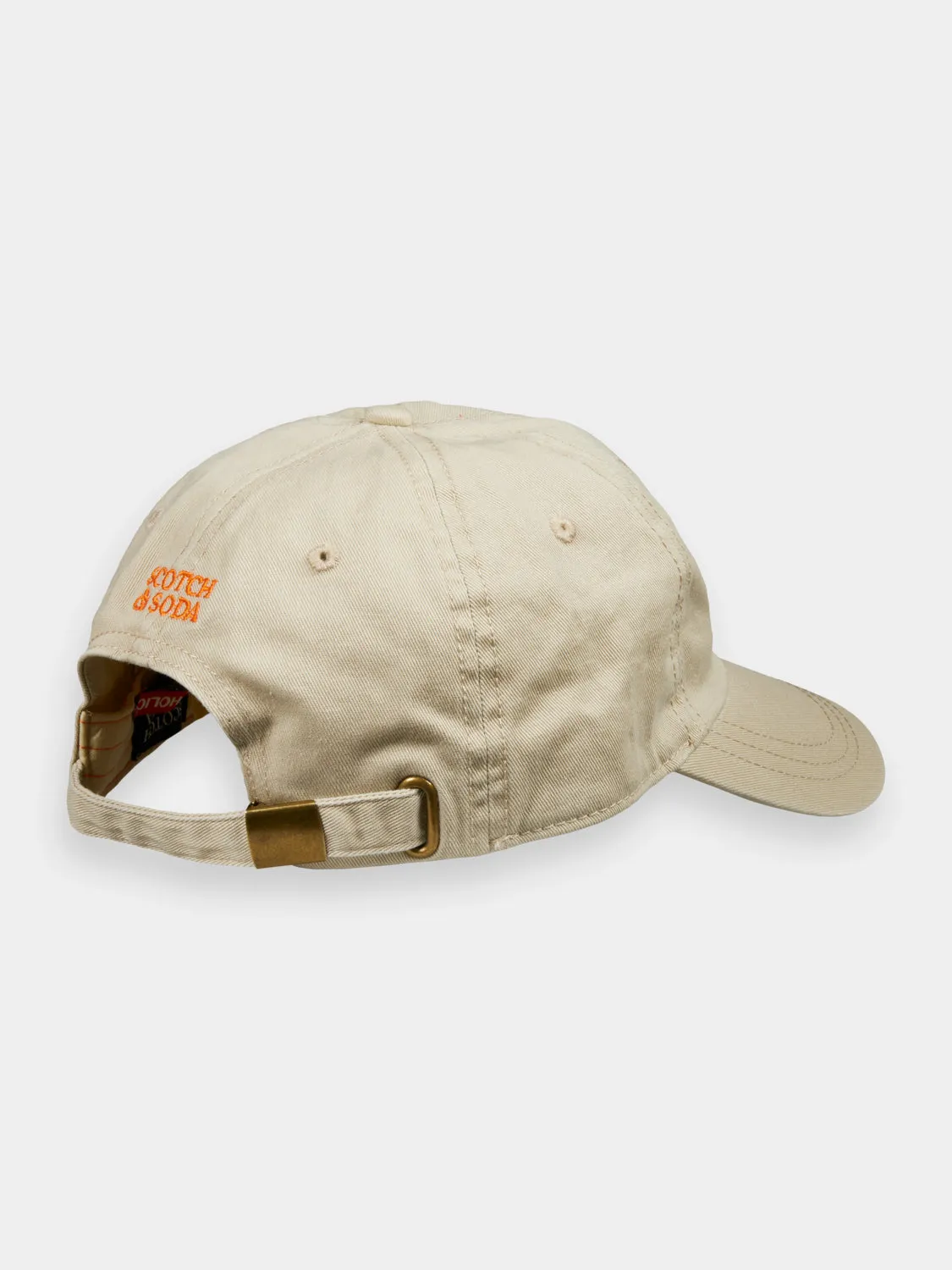 Twill embroidered logo cap sold by Scotch and Soda product image thumbnail 2
