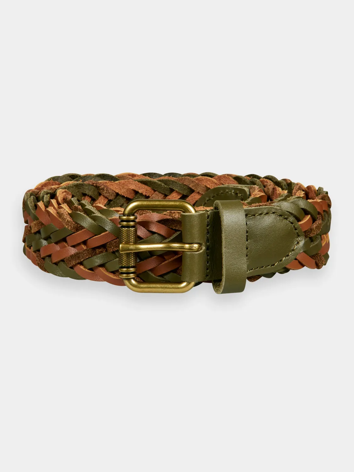 Braided leather belt sold by Scotch and Soda