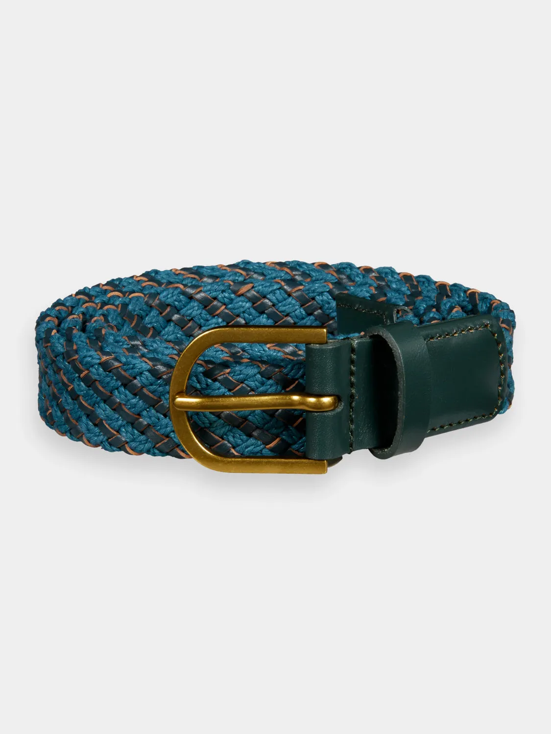 Braided leather & cord belt sold by Scotch and Soda