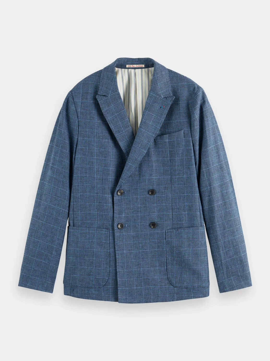 Double-breasted check blazer sold by Scotch & Soda