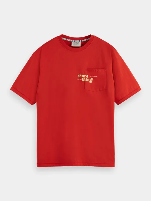 Artwork pocket t-shirt sold by Scotch and Soda