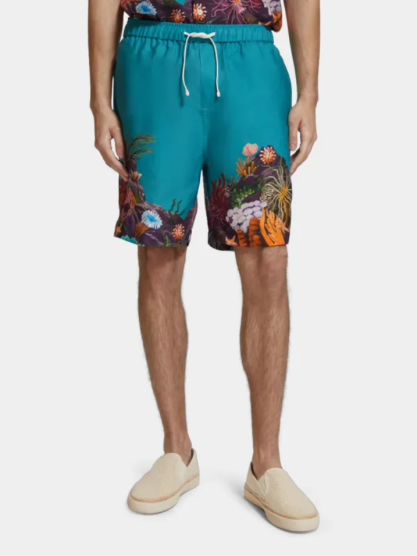 Placement print shorts sold by Scotch and Soda