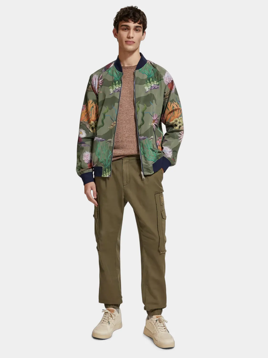 Garment-dyed cargo joggers sold by Scotch and Soda product image thumbnail 5