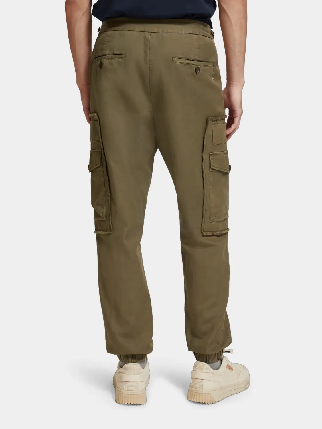 Garment-dyed cargo joggers sold by Scotch and Soda product image thumbnail 4