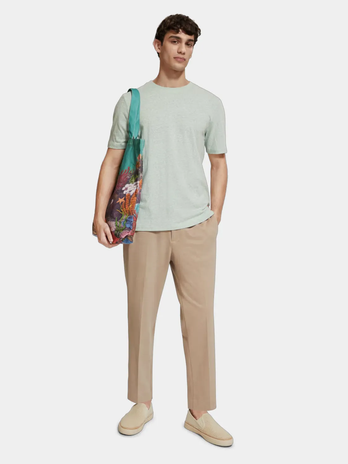 Melange crewneck t-shirt sold by Scotch & Soda product image thumbnail 4