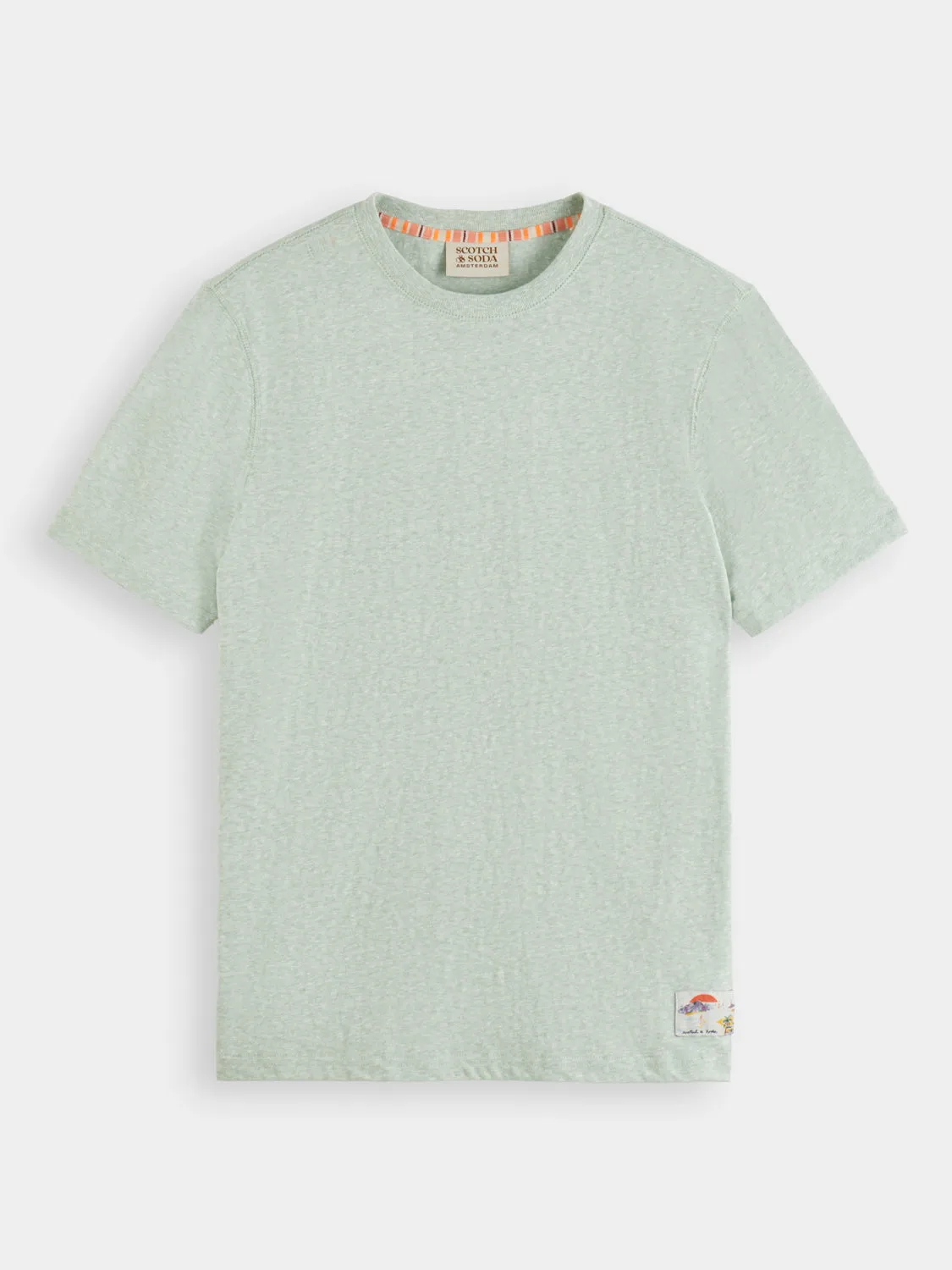 Melange crewneck t-shirt sold by Scotch & Soda product image thumbnail 2