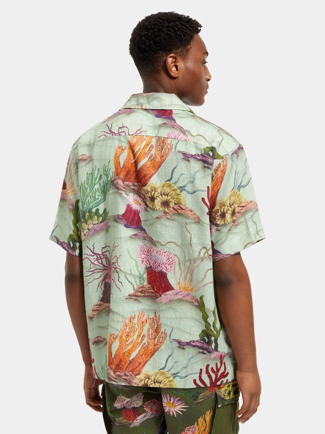 Printed short sleeved shirt sold by Scotch and Soda product image thumbnail 3