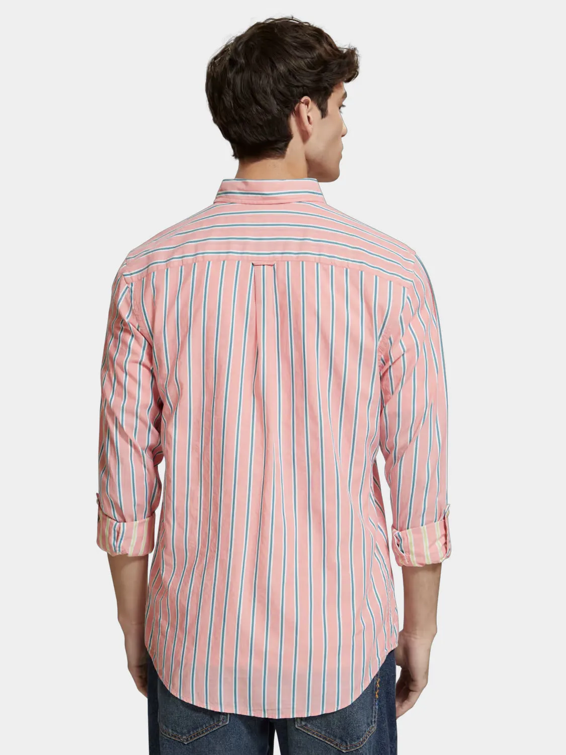 Dobby striped shirt sold by Scotch and Soda product image thumbnail 3