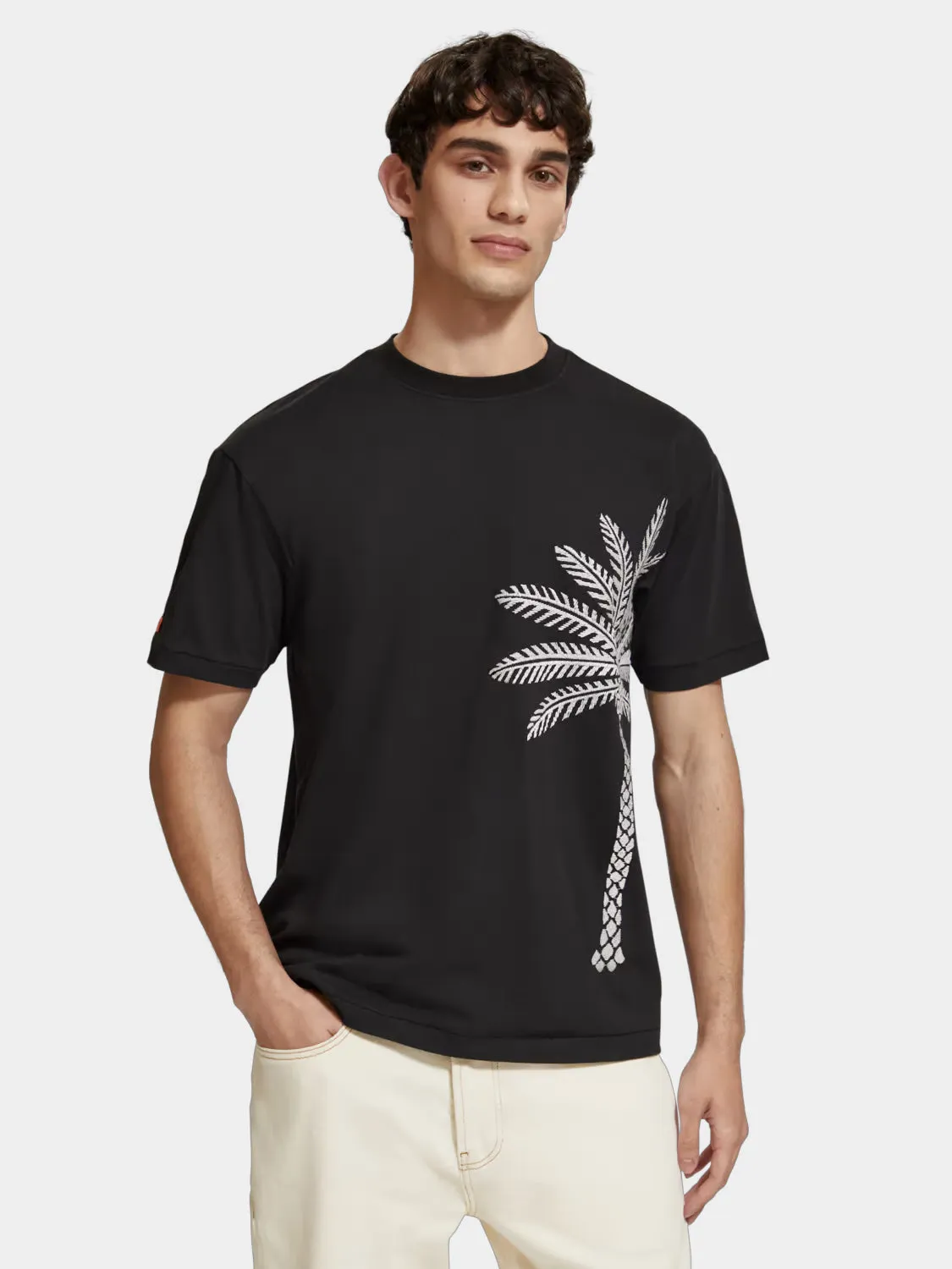 Palm tree embroidery t-shirt sold by Scotch and Soda