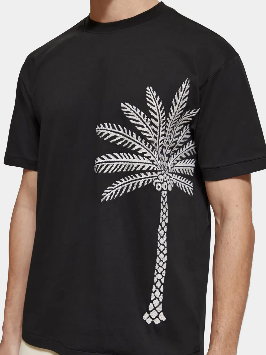 Palm tree embroidery t-shirt sold by Scotch and Soda product image thumbnail 5