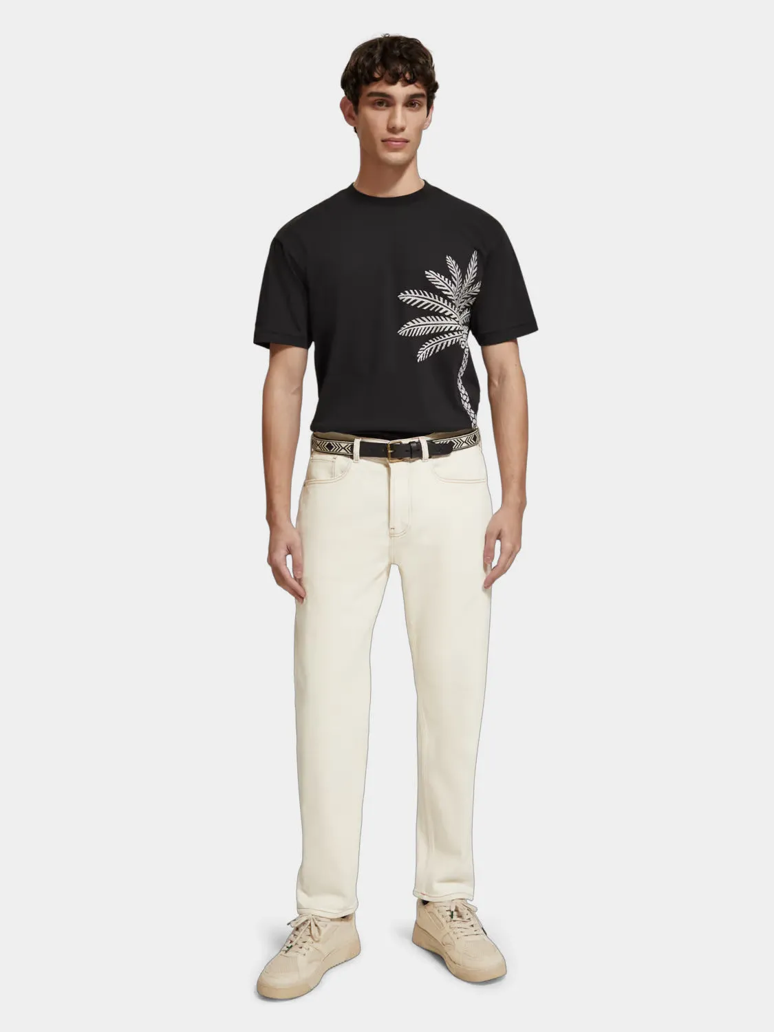 Palm tree embroidery t-shirt sold by Scotch and Soda product image thumbnail 4