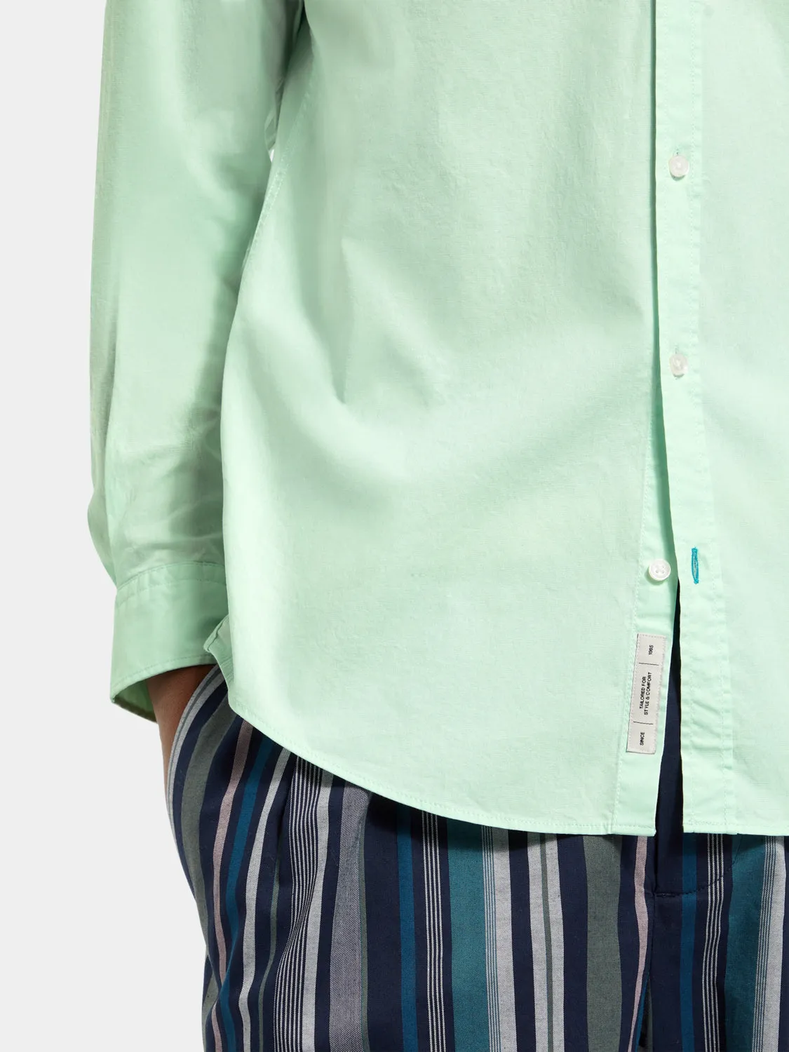 Slim fit poplin shirt sold by Scotch & Soda product image thumbnail 4