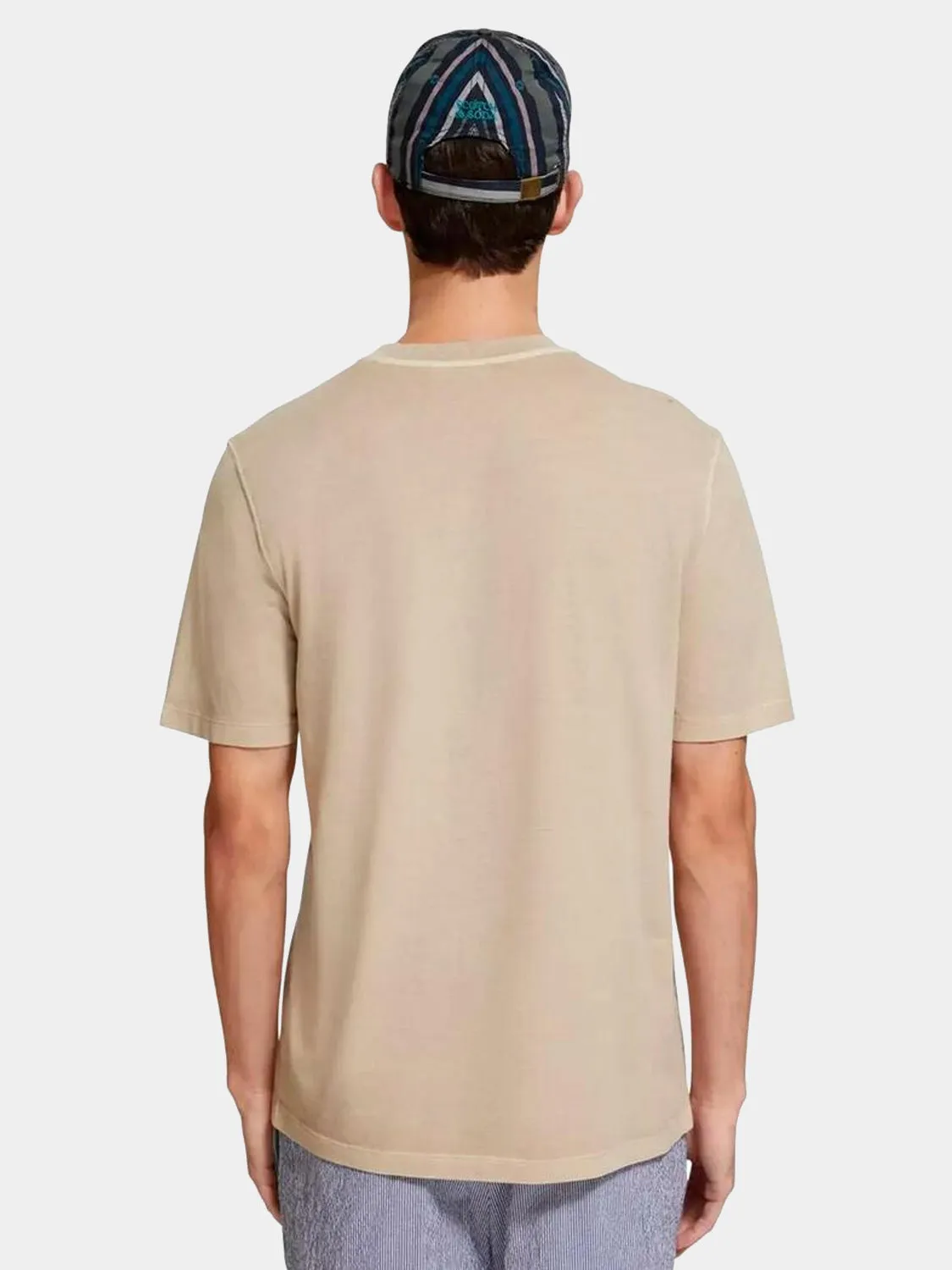 Garment-dyed logo t-shirt sold by Scotch and Soda product image thumbnail 3
