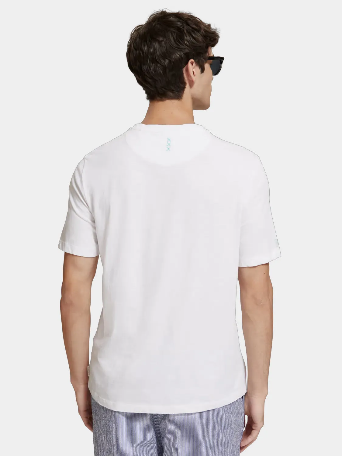 Cotton-linen t-shirt sold by Scotch and Soda product image thumbnail 3