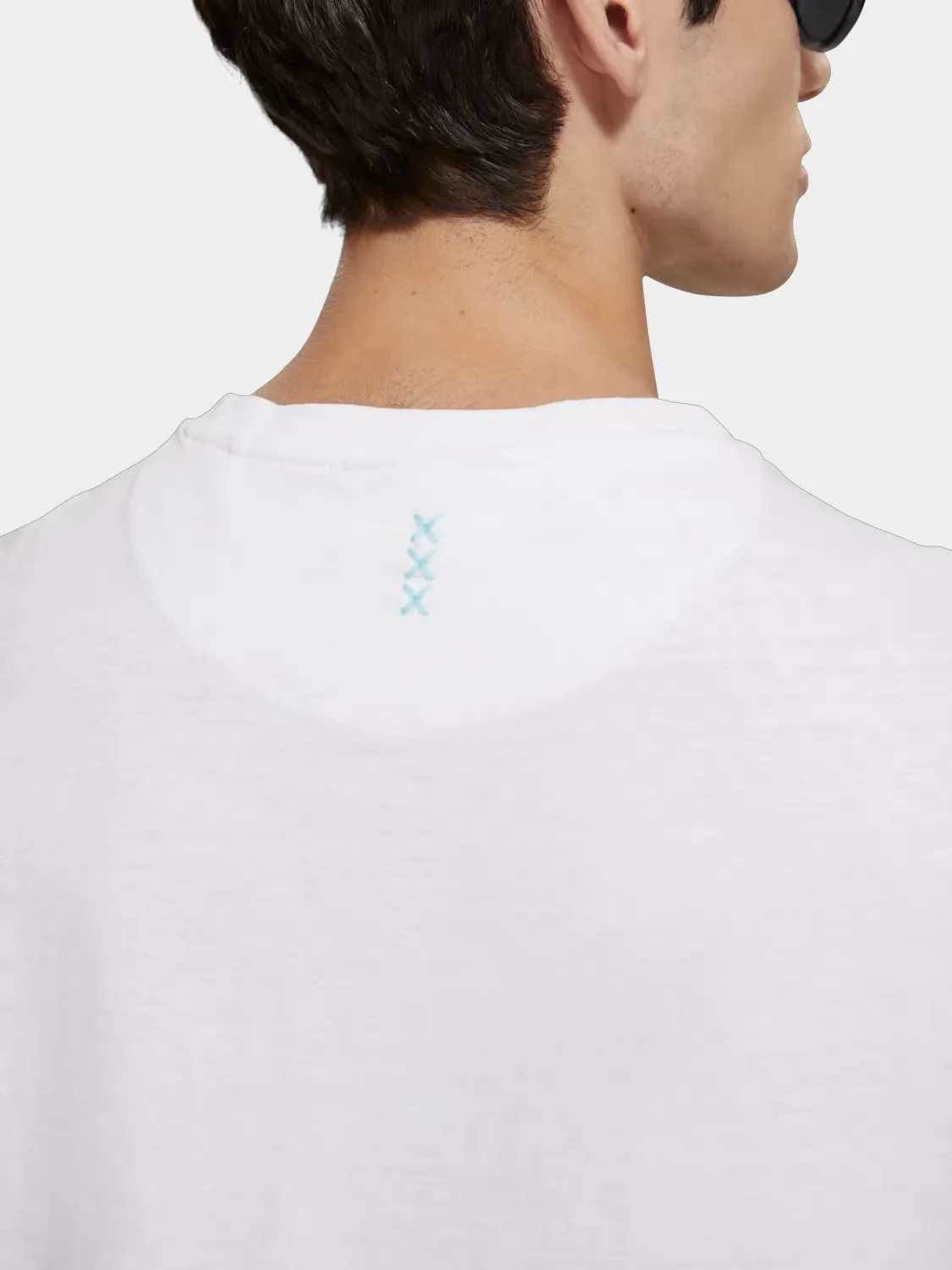 Cotton-linen t-shirt sold by Scotch and Soda product image thumbnail 5