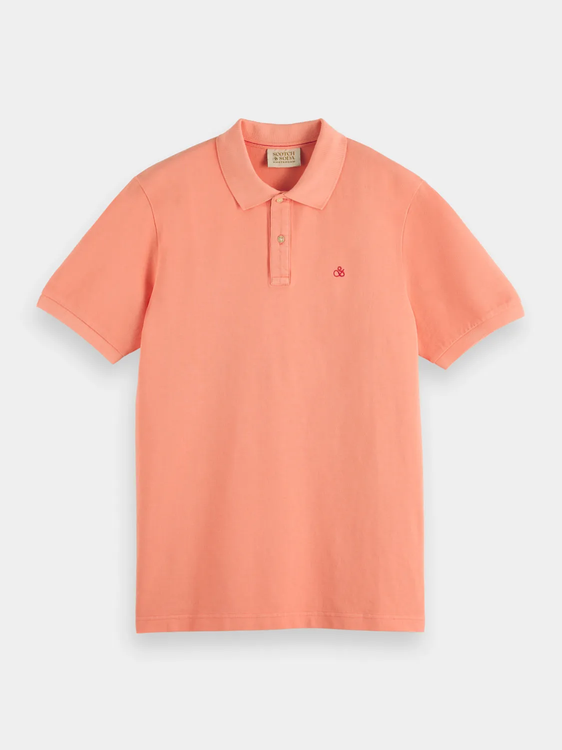 Garment-dyed pique polo sold by Scotch and Soda product image thumbnail 2