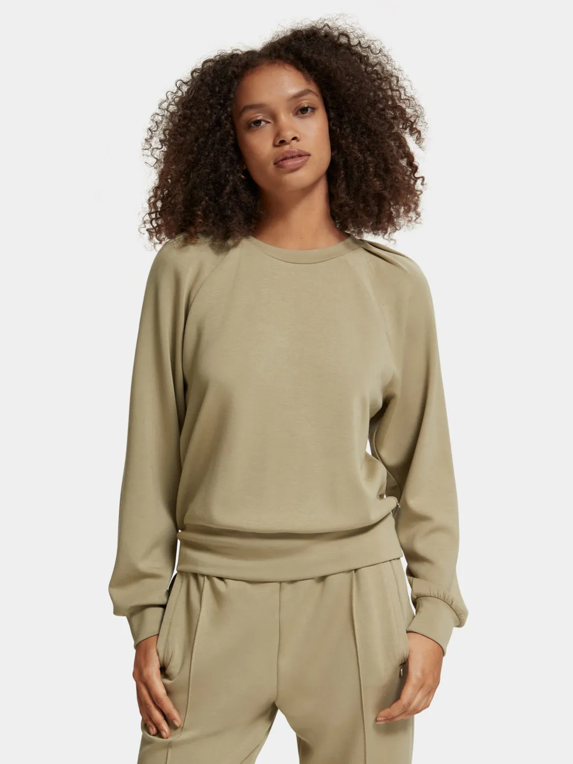 Pleated shoulder sweatshirt sold by Scotch and Soda