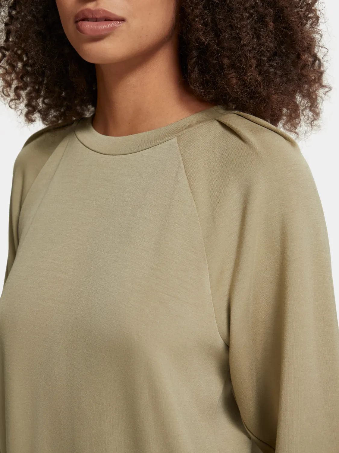 Pleated shoulder sweatshirt sold by Scotch and Soda product image thumbnail 5