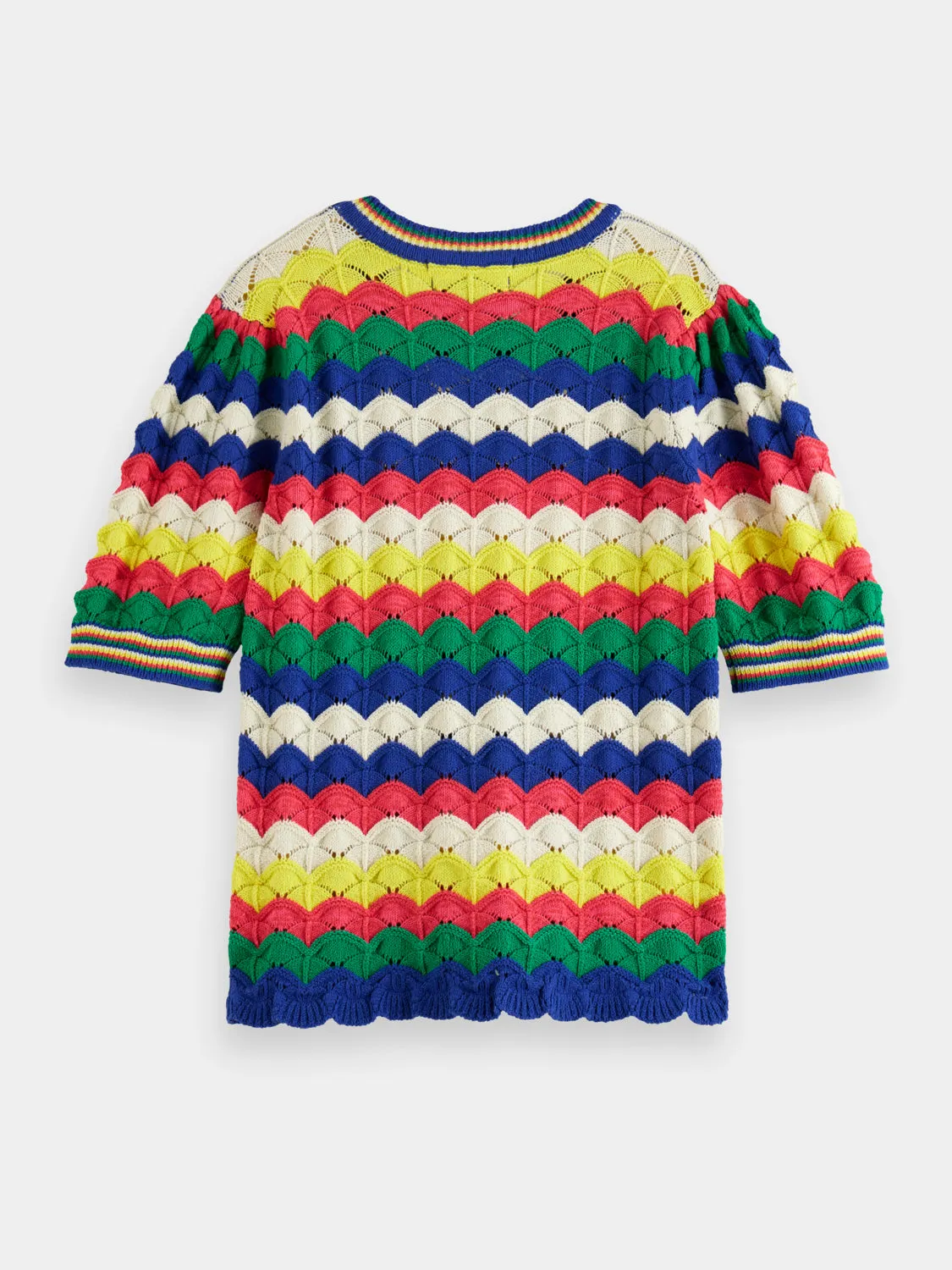 Wave stitch knitted top sold by Scotch and Soda product image thumbnail 2