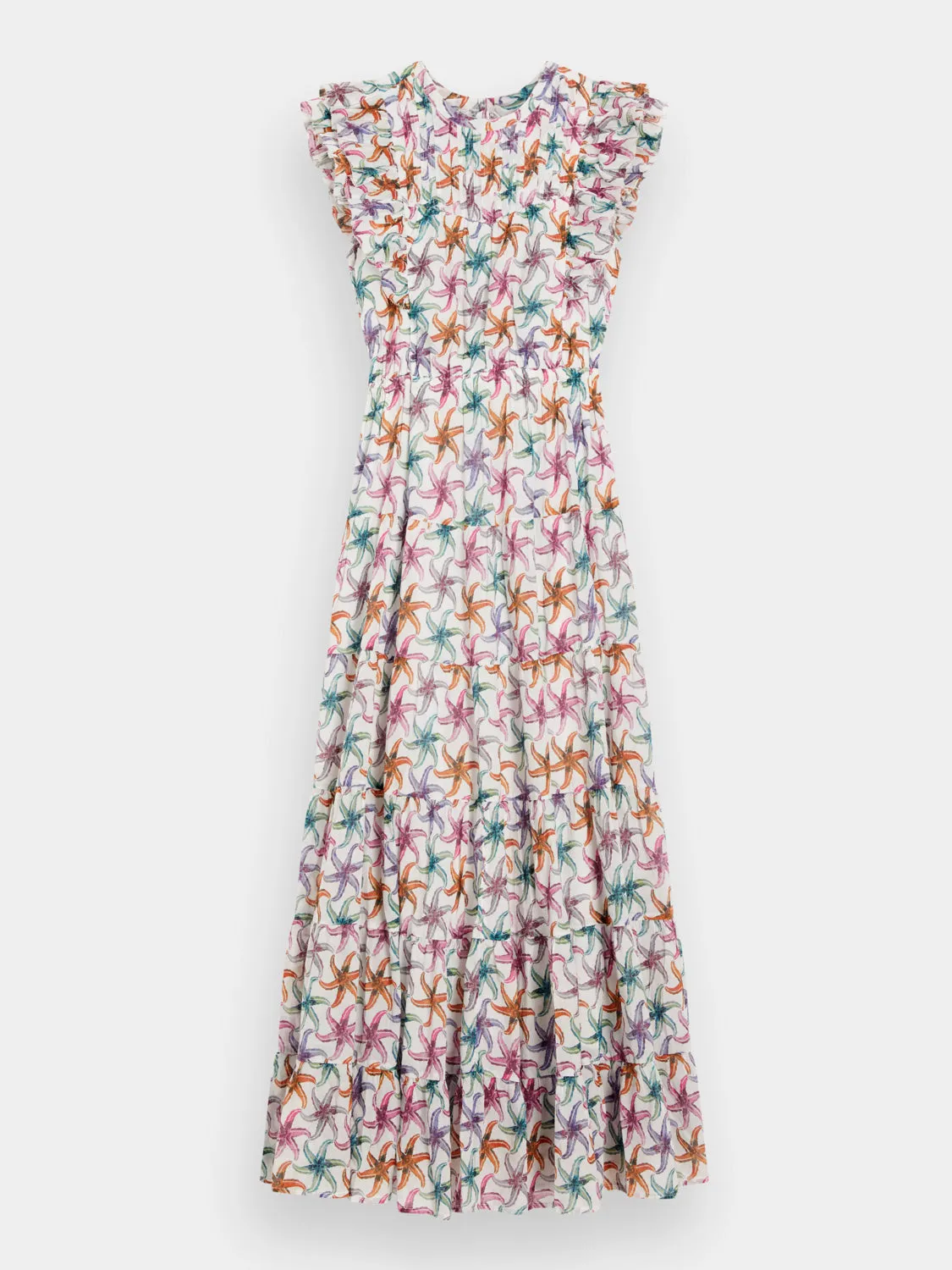 Printed maxi cotton voile dress sold by Scotch and Soda product image thumbnail 2