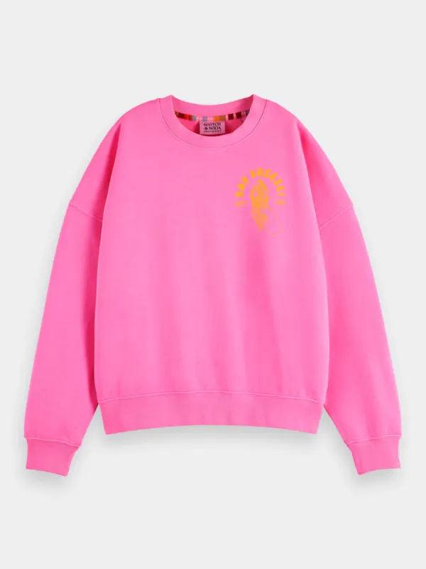 Garment-dyed sweatshirt sold by Scotch and Soda