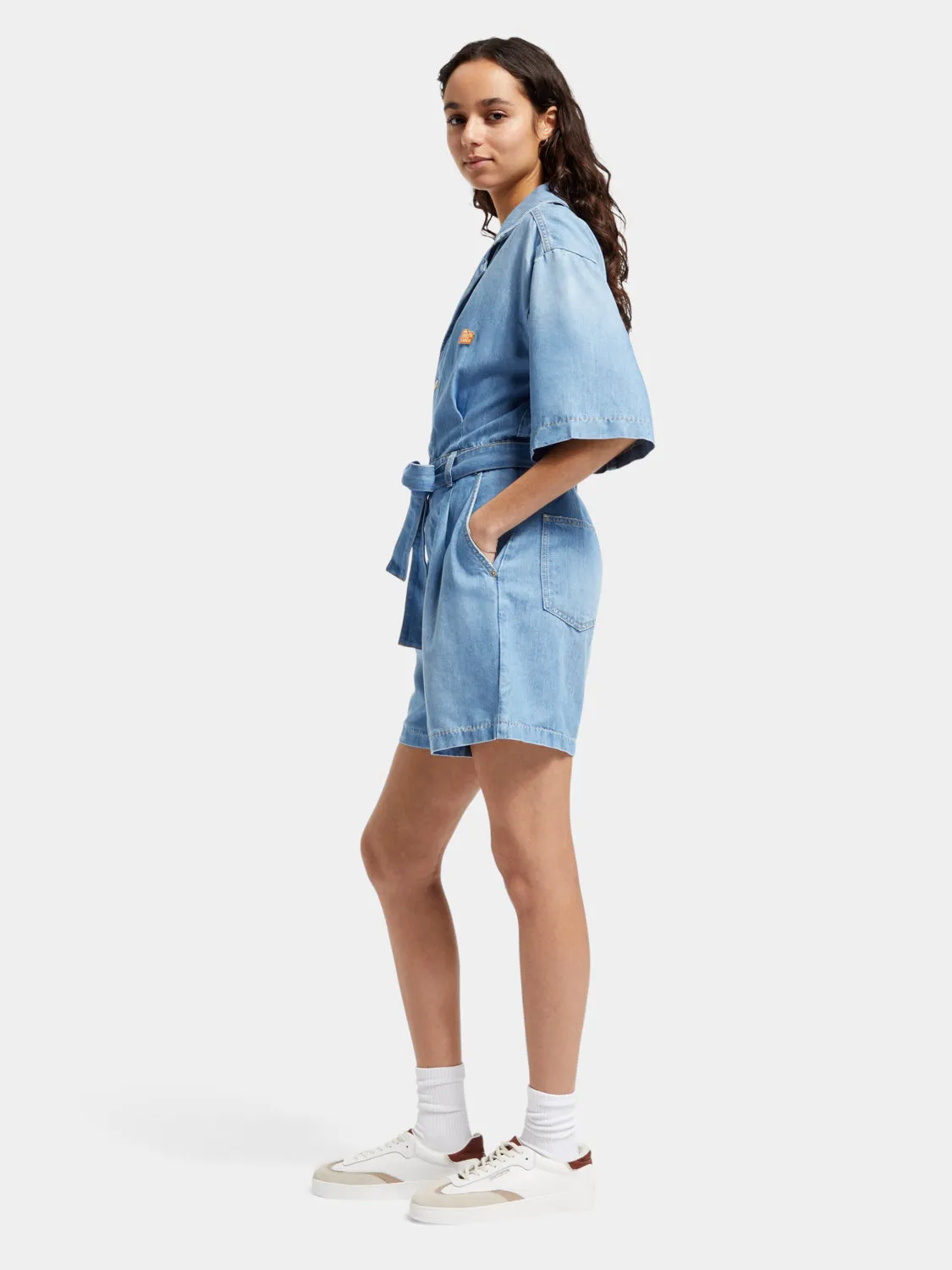Short sleeved playsuit sold by Scotch and Soda product image thumbnail 4
