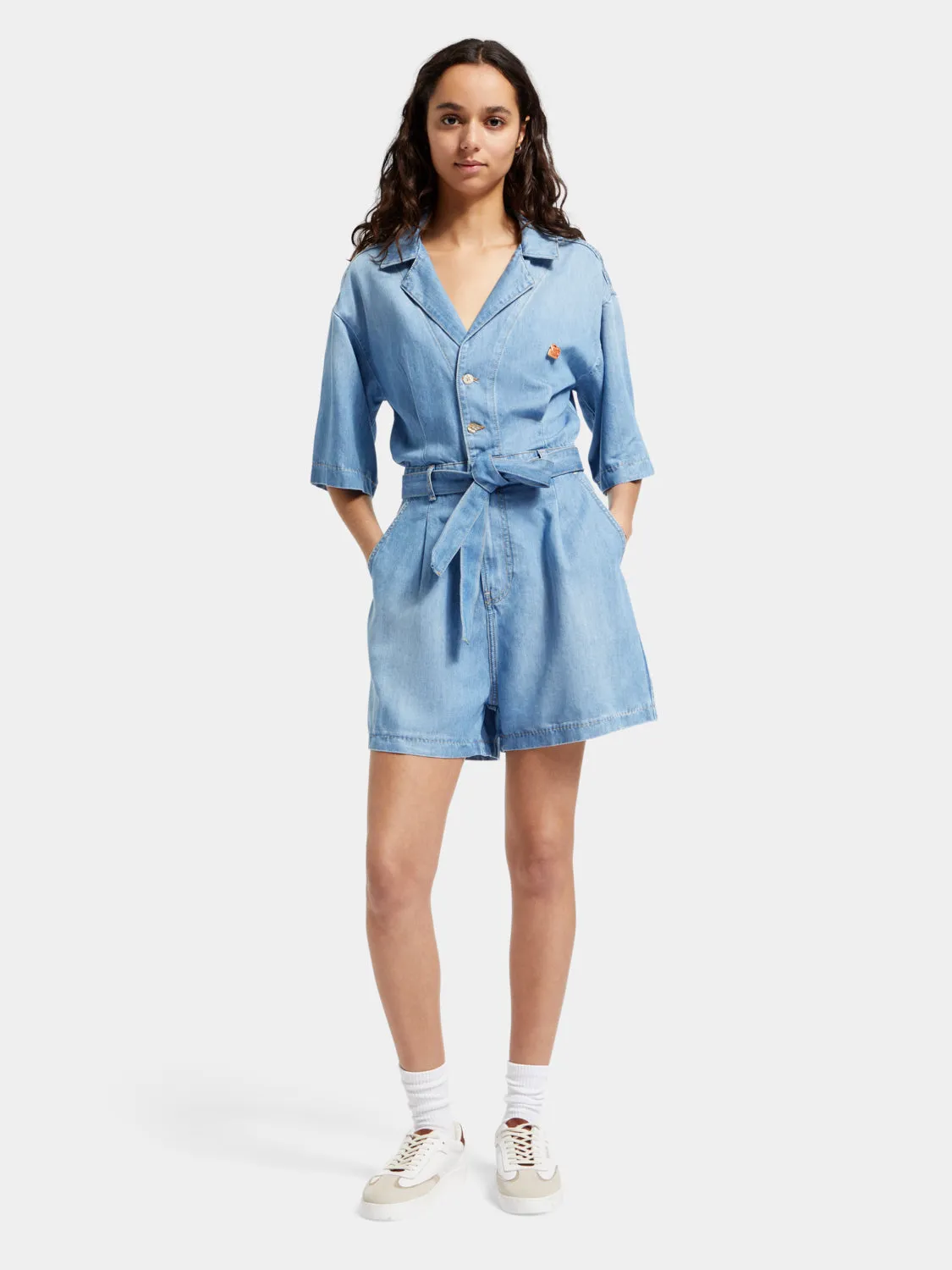 Short sleeved playsuit sold by Scotch and Soda product image thumbnail 5
