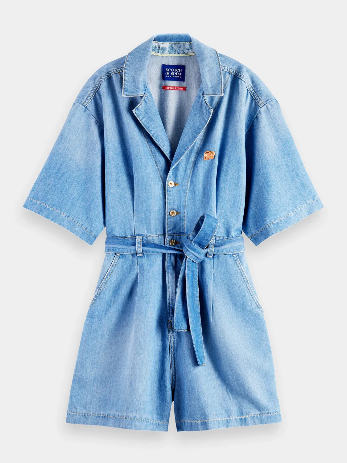 Short sleeved playsuit sold by Scotch and Soda product image thumbnail 2