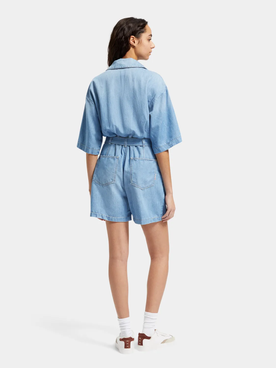 Short sleeved playsuit sold by Scotch and Soda product image thumbnail 3
