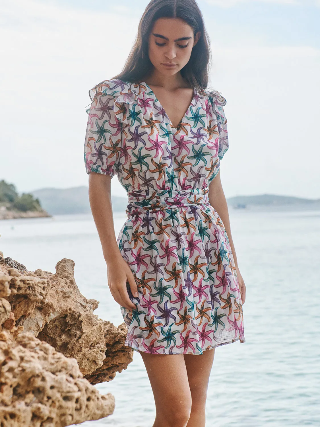 Ruffled mini dress sold by Scotch and Soda