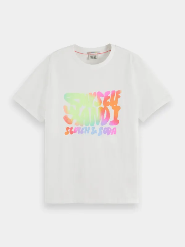 Regular-fit front artwork t-shirt sold by Scotch and Soda
