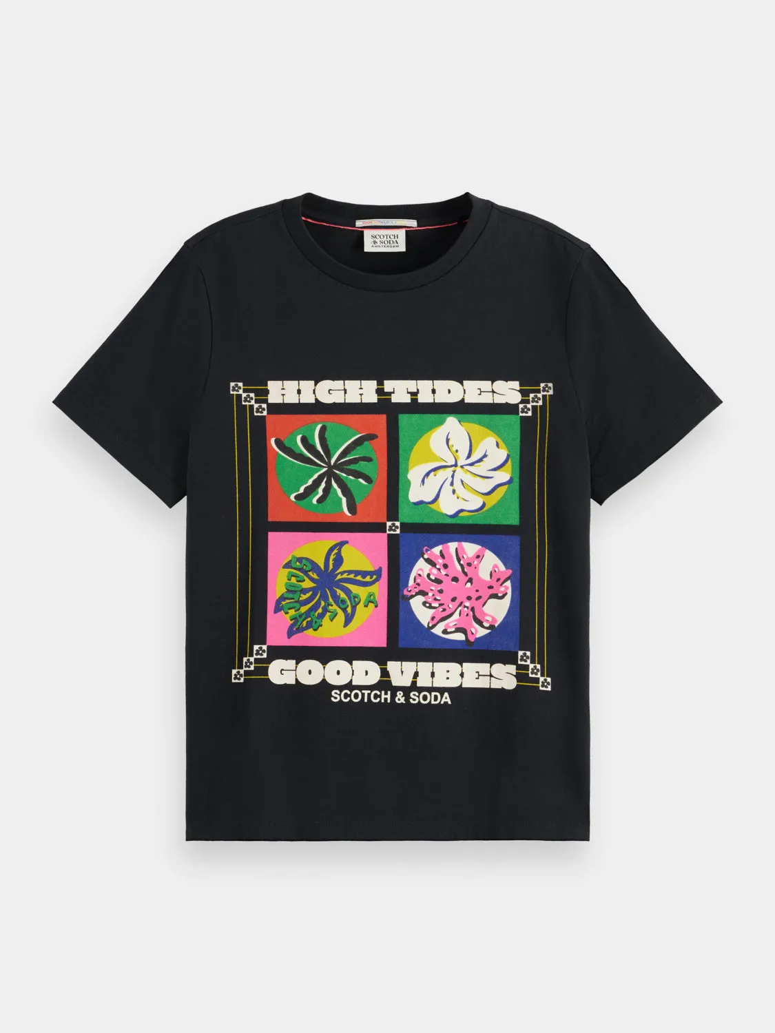 Regular-fit front artwork t-shirt sold by Scotch and Soda